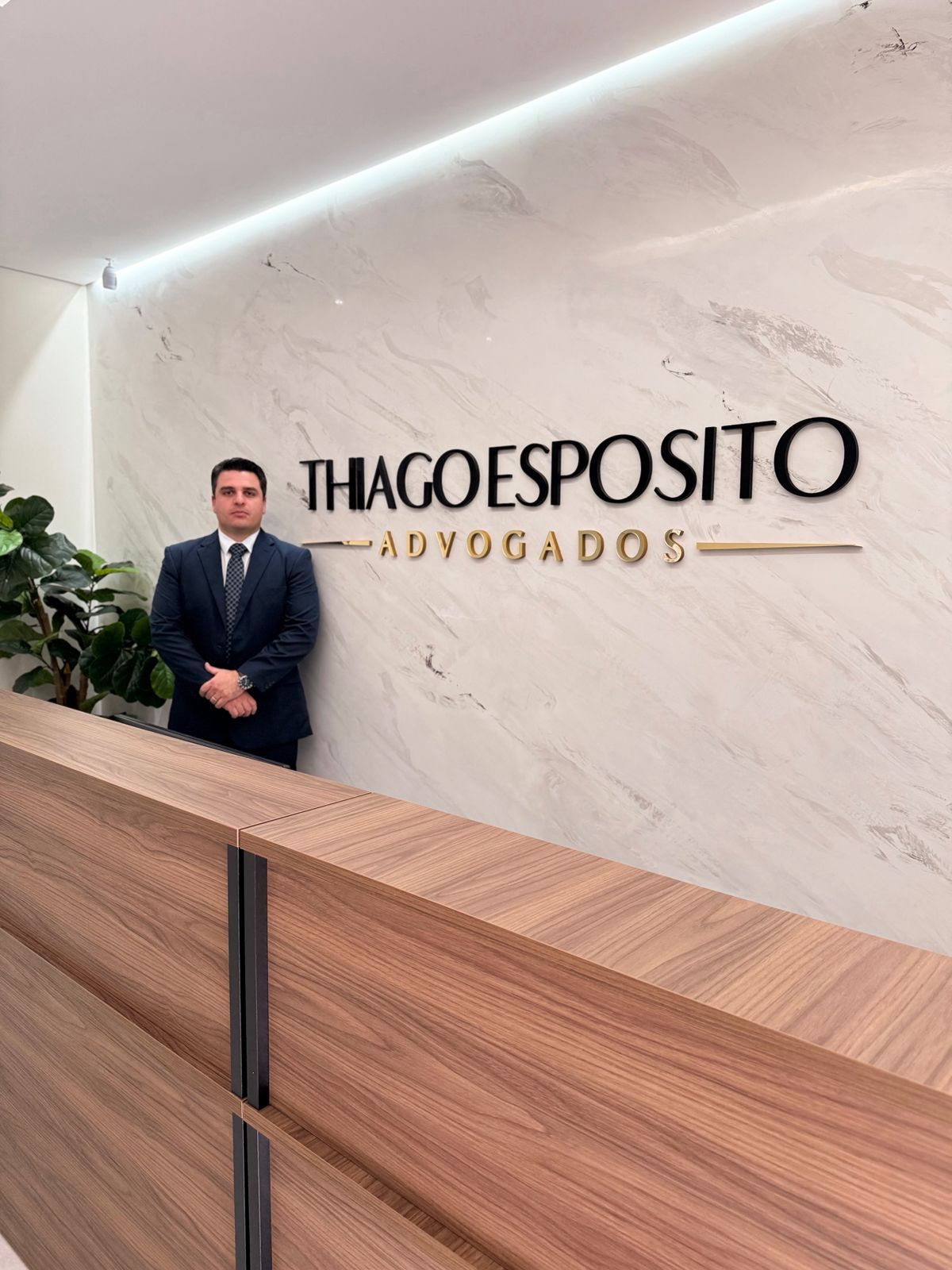 Recepção do escritório Thiago Esposito Advogados